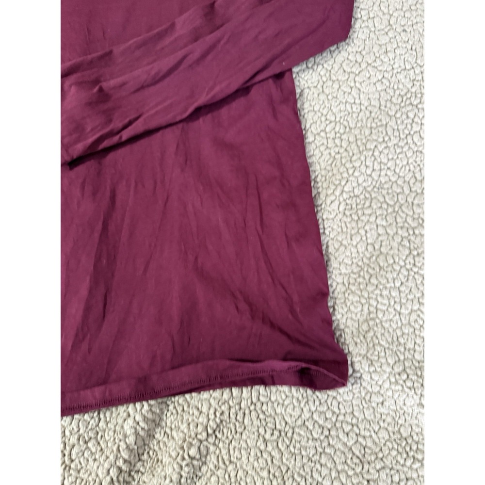 Polo Ralph Lauren Shirt Men Medium Maroon Blue Tee Hoodie Pullover Lightweight - Picture 10 of 11